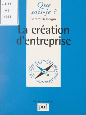 cover image of La création d'entreprise